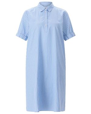 Emily Van Den Bergh Kleedjes ,Blauw ,Katoen Shirt Kleedjes