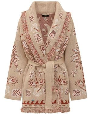 Alanui Echoes Of The Island Cardigan - Bruin