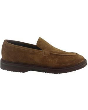 Ortigni Klassischer Lederslipper - Braun
