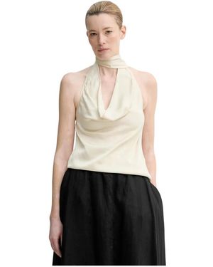 Isabelle Blanche Sleeveless Tops - Blanco