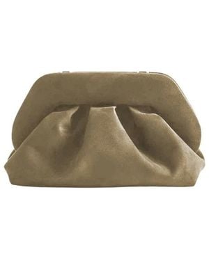 THEMOIRÈ Bios Suede Clutch - Grün