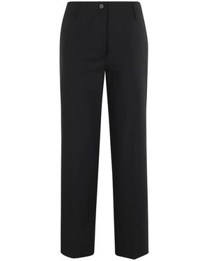 Semicouture Straight Trousers - Black