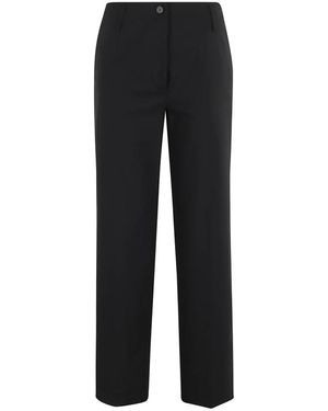 Semicouture Straight Trousers - Black