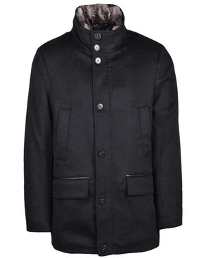 Paul & Shark Single-Breasted Coats - Black
