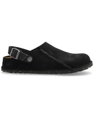 Birkenstock Schoenen ,Zwart ,Suède Lutry Premium Suède Slippers
