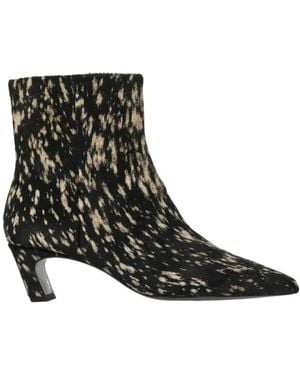 Ash Schoenen ,Veelkleurig ,Leer Vicky Enkellaars - Zwart