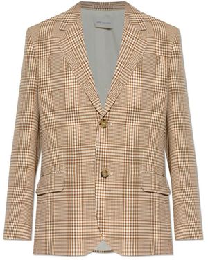Ami Paris Plaid Blazer - Naturel