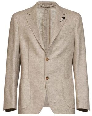 Lardini Jassen ,Maatpak Blazer - Naturel