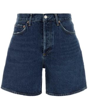 Agolde Korte Broeken ,Blauw ,Katoen Dame Short