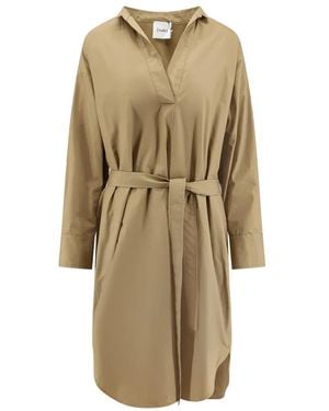 Nude Shirt Dresses - Neutre