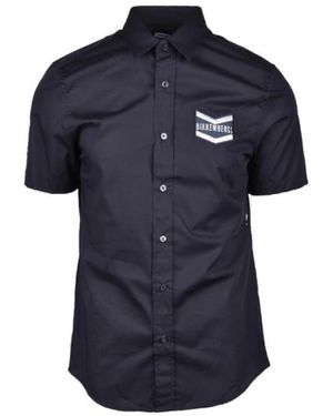 Bikkembergs Short Sleeve Shirts - Blue