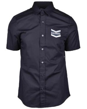 Bikkembergs Short Sleeve Shirts - Blue