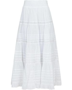Neo Noir Midi Skirts - Blanco