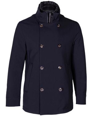 Montecore Double-Breasted Coats - Blue