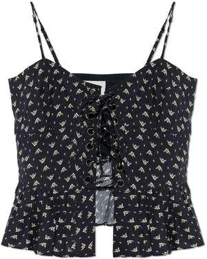 Isabel Marant Tops ,Zwart ,Katoen Dolma Top