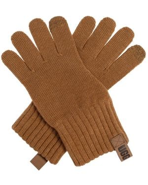 UGG Exceptional Logo Handschuhe - Braun