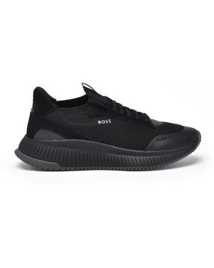 HUGO Sneaker Stretch - Zwart