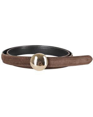 Semicouture Accessoires ,Bruin ,Leer Yoana Riem