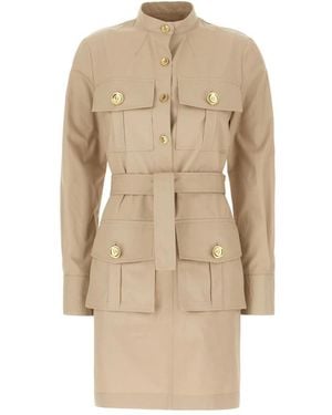 Givenchy Taupe Safari Dress - Natural
