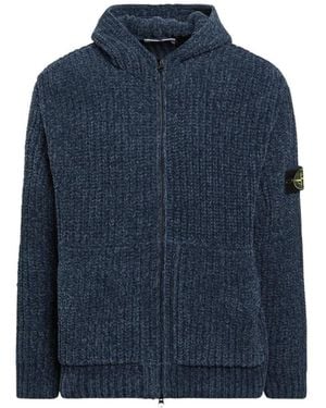 Stone Island 5100065 Mouliné Cotton Chenille - Blauw