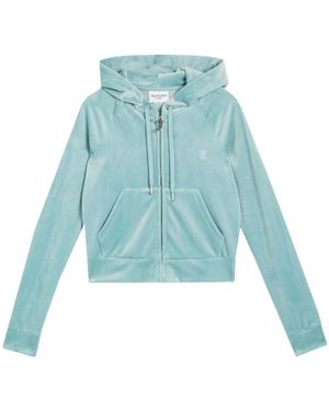 Juicy Couture Hoodies & Sweatvesten ,Blauw ,Polyester Madison Hoodie