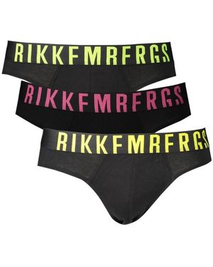 Bikkembergs Ondergoed ,Zwart ,Polyester Zwart Polyester Herenondergoed