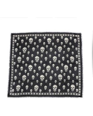 McQueen Scarves - Negro