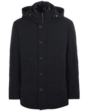 Montecore Jassen ,Zwart ,Polyester Donsjack - Blauw