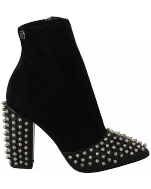 Philipp Plein Heeled Boots - Black