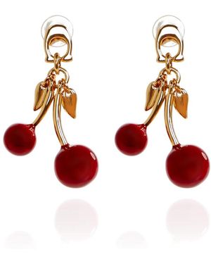 COACH Cherry Motif Earrings - Rood