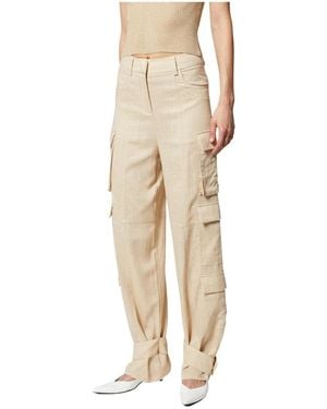 Silvian Heach Straight Trousers - Neutro