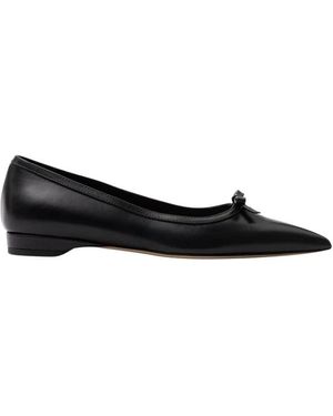 Parallèle Schoenen ,Zwart ,Leer Marsilio Ballerina