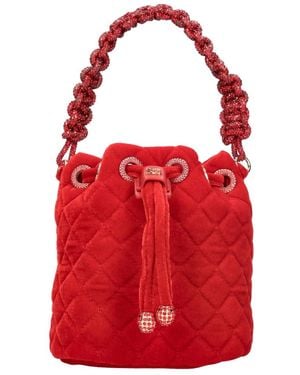 La Carrie Velvet Bag - Rot