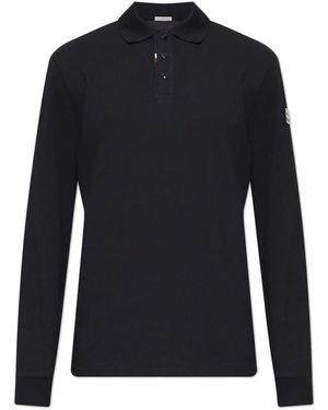 Moncler Polo Met Logopatch - Blauw