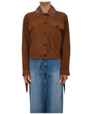 Ermanno Scervino Leather Jackets - Marrón