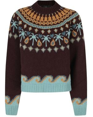 Alanui Truien & Vesten ,Bruin ,Wol Sweet Winter Trui - Zwart
