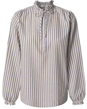Pepe Jeans Gestreept Katoenen Overhemd - Grijs