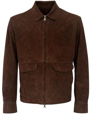 Franzese Collection Jassen ,Bruin ,Suède Stefano De Martino Jacket