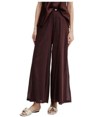 forte_forte Wide Trousers - Marrón