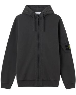 Stone Island Zip-Throughs - Black