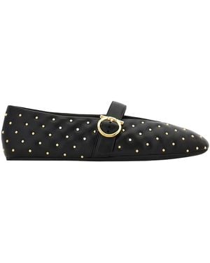 Ferragamo Ballerina Shoes - Black