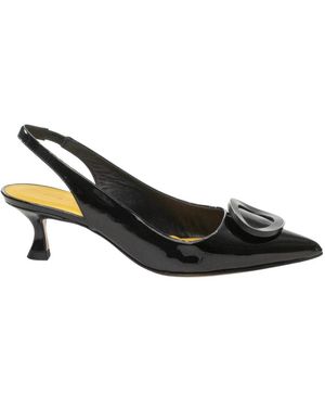 Mara Bini Chanel Slingback - Schwarz