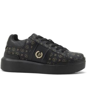 Pollini Schoenen ,Zwart ,Heritage 70 Sneakers