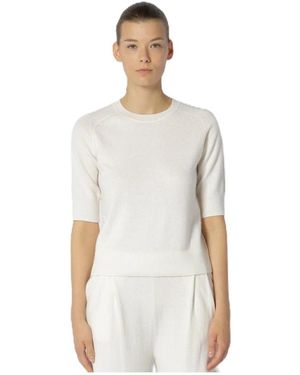 SMINFINITY Round-Neck Knitwear - Blanc
