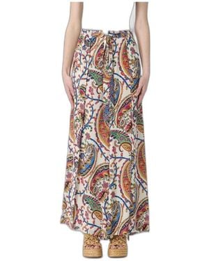 Etro Paisley Print Wide-Leg Pants - Bruin