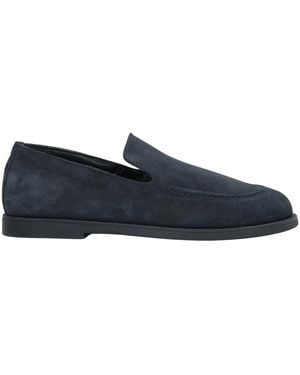 ESTRO Schoenen ,Grijs ,Leer Barefoot Loafers - Blauw
