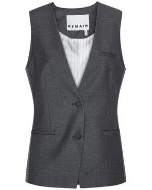REMAIN Birger Christensen Vests - Azul