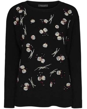 Elena Miro Eleganter Schwarzer Pullover