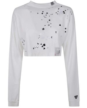 Maison Mihara Yasuhiro Long Sleeve T-Shirts - Grey