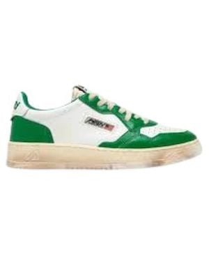 Autry Schoenen ,Wit ,Schoenen - Groen